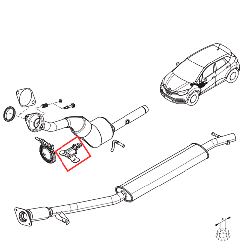 RN 142258  COXIM SUPORTE DO CATALISADOR 1.3 16V H5H_1.6 16V H4M  8201142258 -4-